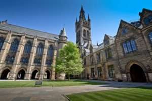 Photo of the quadrangle at University of Glasgow for nature literacy article